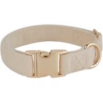 Tianyi - collier pour chien ultra doux en velours ctel naturel fabriqu pour les petits chiens a peau ...