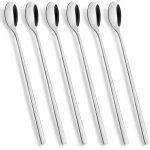 Tianyi - cuillre a long manche 22. 5cm, agitateur a caf, cuillre a caf en acier inoxydable de qualit ...