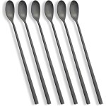 Tianyi - cuillre a long manche 22. 5cm, agitateur a caf, cuillre a caf en acier inoxydable de qualit ...