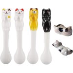 Tianyi - cuillres a th 4 pcs cuisine a domicile cuillre a caf cramique cuillre a chat et 2 repose ...
