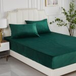 Tianyi - damier drap - housse 120 x 200 cm vert foncé pour l'hiver en peluche, doux et moelleux, convient ... Tianyi - damier drap - housse 120 x 200 cm vert foncé pour l'hiver en peluche, doux et moelleux, convient ...