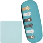 Tianyi - etui a lunettes, etui a lunettes de chat etui a lunettes a clapet etui rigide a lunettes de ...