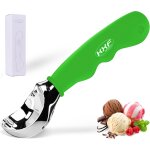 Tianyi - fisstina cuillre a glace avec poigne en caoutchouc antidrapante, en acier inoxydable, passe ...