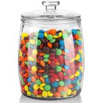 Tianyi - grand bocal a bonbons en verre avec couvercle hermtique pour biscuits, ptes, crales, linge, ...