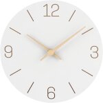 Tianyi - horloge murale design moderne 30 cm pendules murales silencieuse en bois sans cadre pour cuisine, ...