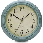 Tianyi - horloge murale vintage horloge rtro silencieuse sans tic - tac pendule murale classique de ...