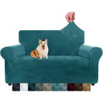 Tianyi - housse de canap en velours 2 siges epais housses de canap extensibles pour chiens animaux ...