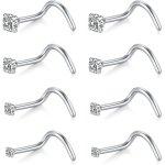 Tianyi - piercing nez, 8 pièces 20g 22g piercing nez connecteur boulon connecteur nez forme l acier inoxydable ... Tianyi - piercing nez, 8 pièces 20g 22g piercing nez connecteur boulon connecteur nez forme l acier inoxydable ...