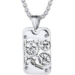 Tianyi - plaque homme gravure personnalis, fibre de carbone dog tag acier collier pour homme, plaque ...