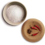 Tianyi - pot a sel, noir mat truffe