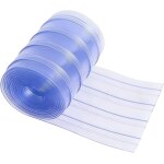 Tianyi - rideau de porte pour niche a chien, rideau a lanires en plastique transparent 3, 6 m x 20 cm ...