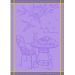Tianyi - torchon jacquard parme 48x70cm, thme provence, et en provence