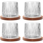 Tianyi - verre a eau rotatif, verre a whisky de 275 ml, sous - verres en bambou, peut etre utilisé comme ... Tianyi - verre a eau rotatif, verre a whisky de 275 ml, sous - verres en bambou, peut etre utilisé comme ...