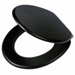 Tiger 252030746 blackwash sige de toilette avec abattant automatique visuel bois noir