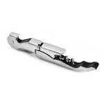 Tire - bouchon en acier inoxydable double charnire serveurs ouvre - bouteille de vin levertool silver ...