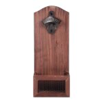 Tire - bouchon en bois massif, en noyyer noir, rouge, avec le mme autocollant de rfrigrateur, sans ...