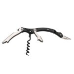 Tire - bouchon double houblon third poigne en aluminium 10098n, finition noire, avec ouvre - bouteille ...