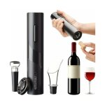 Tire - bouchon electrique rechargeable 4 en 1 avec bouchon a vide, coupe - joint et carafe - el�gant ...