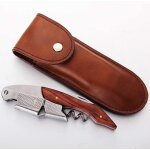 Tire - bouchon professionnel en acier inoxydable avec son etui en cuir. qualit htelire et restauration. ...