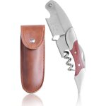 Tire - bouchon de serveur en acier inoxydable et bois de rose de qualit suprieure, ouvre - vin 3 - ...