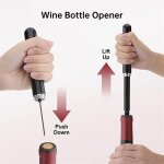 Tire - bouchon de vin avec pression d'air, extracteur de li�ge, pompe a air, ouvre - bouteille de vin, ...