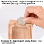 Tirelire alphabet en bois avec panneau transparent haute qualit� durable yonis