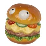 Tirelire burger en c�ramique  12 x 11 cm