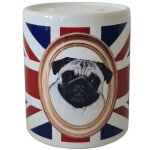 Tirelire en c�ramique carlin union jack