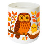 Tirelire en c�ramique hibou 9, 5 cm