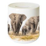 Tirelire el�phants en c�ramique 9, 5 cm
