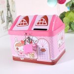 Tirelire enfant rose d�corative cadeau no�l anniversaire f�te enfant yonis