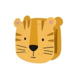 Tirelire pour enfant tête de tigre Tirelire pour enfant tête de tigre