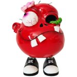 Tirelire monstre rouge sur ressort