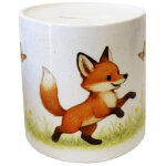 Tirelire renard en c�ramique 9, 5 cm