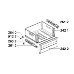 Tiroir (repère 242 1) réfrigérateur congélateur (481241848849 whirlpool kitchenaid ariston hotpoint bauknecht) ... Tiroir (repère 242 1) réfrigérateur congélateur (481241848849 whirlpool kitchenaid ariston hotpoint bauknecht) ...