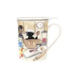 Tisanire chaton patissier avec infuseur