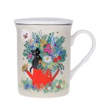 Tisanière chaton sur l'arrosoir avec infuseur Tisanière chaton sur l'arrosoir avec infuseur