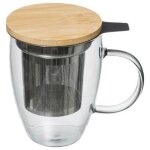 Tisanire avec infuseur  arha  40cl transparent