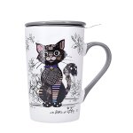 Tisanière chat noir kook avec infuseur ¿ 435 ml Tisanière chat noir kook avec infuseur ¿ 435 ml