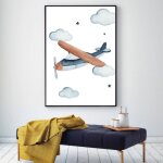 Toile avion delta plane - chambre garcon fille - affiche d�corative - poster d�coration maison 30x40cm ...