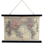 Toile d�co carte du monde � suspendre