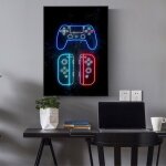 Toile enfant playstation - chambre garcon fille - affiche d�corative - poster d�coration maison 30x40cm ...