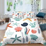 ��toile de mer de dessin anim�� housse de couette x imprim�� d cr��atures parure de lit personnes ado ...