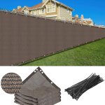 Toile d'ombrage a 70 % en maille marron rsistante pour protger les plantes, serre, poulailler, tomates, ...