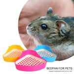 Toilettes d'angle pour animaux domestiques, pratique pour hamster, lapin, 2 couches, triangle, petit ...