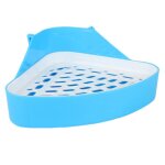 Toilettes pour petits animaux avec crochet, plateau d'angle triangulaire anti - eclaboussures pour hamster, ...