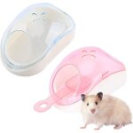 Toilettes en sable pour hamster, 2 pi�ces en plastique pour rongeurs, sauna, salle de bain avec pelle ...