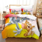 Tom&jerry pi��ces d imprim�� th��me dissimul�� fermeture ��clair taies d'oreiller et housse de couette ...