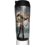 Tomb raider travel coffee mugs double wall vacuum tumblers insulated thermos mug - 12 oz
