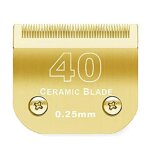 Tondeuse amovible pour chien en cramique, lame pro, compatible avec les tondeuses andis, oster a5, wahl, ...